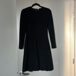 MM LAFLEUR New York Black Fit n Flare Long Sleeve Dress Size 6